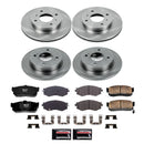 PowerStop OE Stock Replacement Low-Dust Ceramic Brake Pad and Rotor Kit