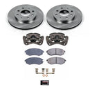 PowerStop OE Stock Replacement Low-Dust Ceramic Brake Pad, Rotor and Caliper Kit
