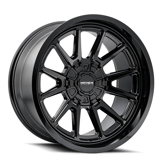 18x9 Mayhem Intrepid Gloss Black 8x165.1 ET-12 CB125.2 Wheel Rim