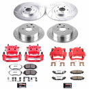 PowerStop Z26 Street Performance Ceramic Brake Pad, Drilled Slotted Rotor, and C