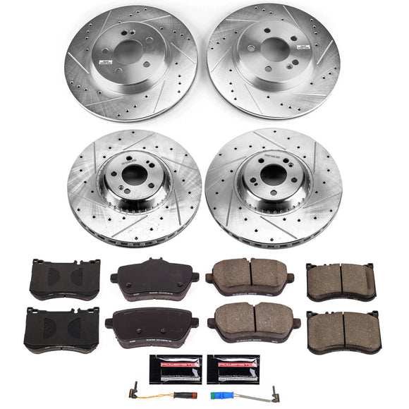 PowerStop Z23 Daily Driver Carbon-Fiber Ceramic Brake Pad and Drilled & Slotted