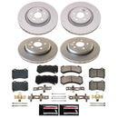 PowerStop Genuine Geomet Coated Rotor and Low-Dust Ceramic Brake Pad Kit