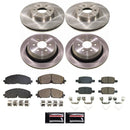 PowerStop OE Stock Replacement Low-Dust Ceramic Brake Pad and Rotor Kit
