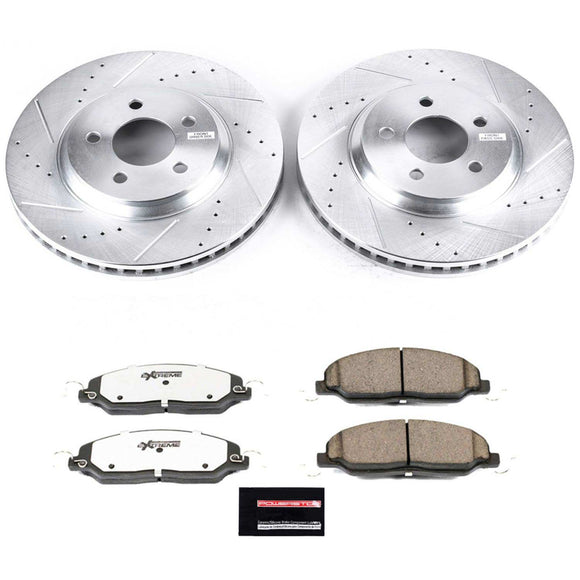 PowerStop Z26 Street Performance Ceramic Brake Pad and Drilled & Slotted Rotor K
