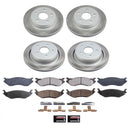 PowerStop Semi-Coated Rotor and Low-Dust Ceramic Brake Pad Kit