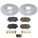 PowerStop Genuine Geomet Coated Rotor and Low-Dust Ceramic Brake Pad Kit