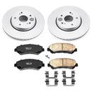 PowerStop Genuine Geomet Coated Rotor and Low-Dust Ceramic Brake Pad Kit