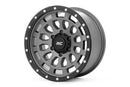 17x8.5 Rough Country 87 Series Gray/Black Wheel 6x5.5 ET0 CB4.173
