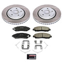 PowerStop Semi-Coated Rotor and Low-Dust Ceramic Brake Pad Kit