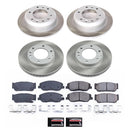 PowerStop Semi-Coated Rotor and Low-Dust Ceramic Brake Pad Kit