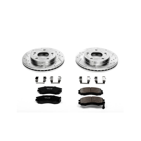 PowerStop Z23 Daily Driver Carbon-Fiber Ceramic Brake Pad and Drilled & Slotted