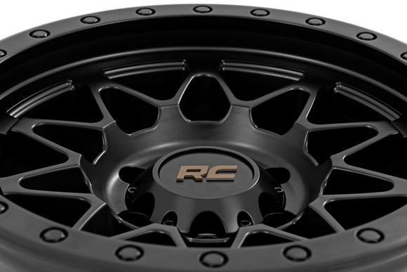 18x9 Rough Country 78 Series Black 6x135 ET0 Wheel Rim