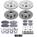 PowerStop OE Stock Replacement Low-Dust Ceramic Brake Pad and Rotor Kit