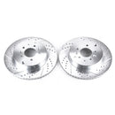 PowerStop Evolution Drilled Slotted Rotors Pair Rear For Mazda CX-9