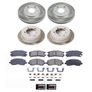 PowerStop Semi-Coated Rotor and Low-Dust Ceramic Brake Pad Kit