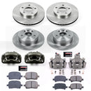 PowerStop OE Stock Replacement Low-Dust Ceramic Brake Pad, Rotor and Caliper Kit