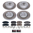 PowerStop Semi-Coated Rotor and Low-Dust Ceramic Brake Pad Kit