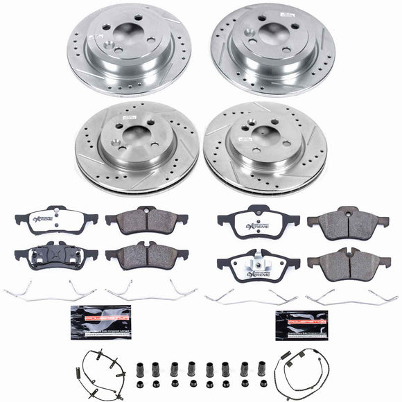PowerStop Z26 Street Performance Ceramic Brake Pad and Drilled & Slotted Rotor K
