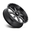 20X7 Fuel UTV D538 Maverick Matte Black Milled 4X137 ET13 wheel/rim