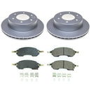 PowerStop Genuine Geomet Coated Rotor and Low-Dust Ceramic Brake Pad Kit