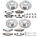 PowerStop Z36 Carbon-Fiber Ceramic Brake Pad with Drilled and Slotted Rotor Kit