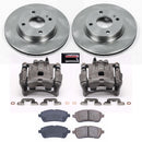 PowerStop OE Stock Replacement Low-Dust Ceramic Brake Pad, Rotor and Caliper Kit