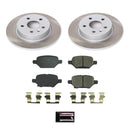 PowerStop Semi-Coated Rotor and Low-Dust Ceramic Brake Pad Kit