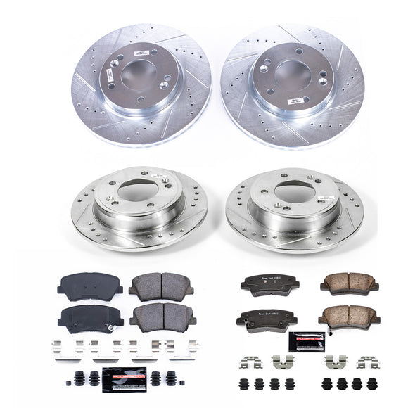 PowerStop Z23 Daily Driver Carbon-Fiber Ceramic Brake Pad and Drilled & Slotted