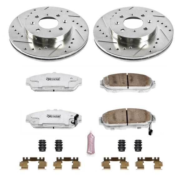 PowerStop Z26 Street Performance Ceramic Brake Pad and Drilled & Slotted Rotor K