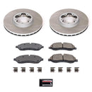 PowerStop Semi-Coated Rotor and Low-Dust Ceramic Brake Pad Kit