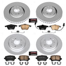 PowerStop Genuine Geomet Coated Rotor and Carbon-Fiber Ceramic Brake Pad Kit