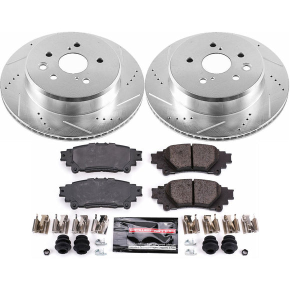 PowerStop Z23 Daily Driver Carbon-Fiber Ceramic Brake Pad and Drilled & Slotted