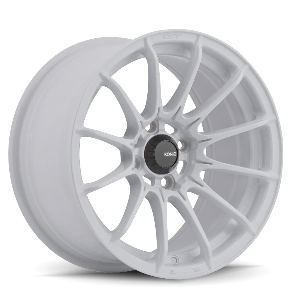 15x7 Konig Dial In Gloss White 4x100 ET35 Wheel Rim