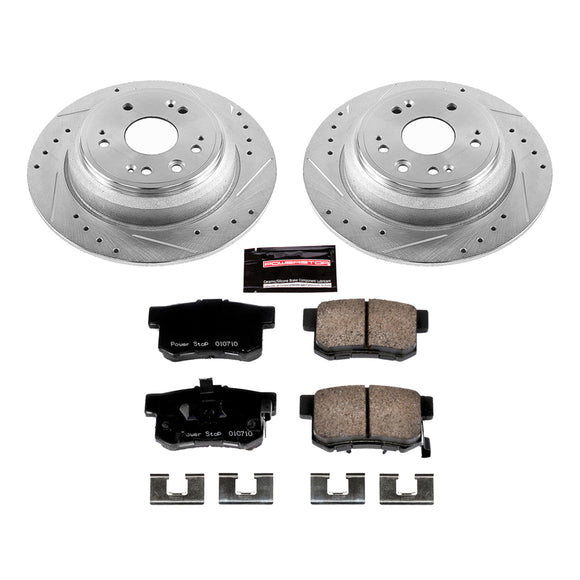 PowerStop Z23 Daily Driver Carbon-Fiber Ceramic Brake Pad and Drilled & Slotted