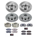 PowerStop OE Stock Replacement Low-Dust Ceramic Brake Pad, Rotor and Caliper Kit