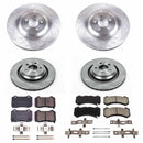 PowerStop OE Stock Replacement Low-Dust Ceramic Brake Pad and Rotor Kit