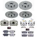 PowerStop OE Stock Replacement Low-Dust Ceramic Brake Pad, Rotor and Caliper Kit