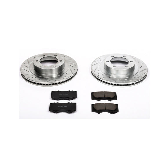 PowerStop Z23 Daily Driver Carbon-Fiber Ceramic Brake Pad and Drilled & Slotted