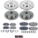 PowerStop OE Stock Replacement Low-Dust Ceramic Brake Pad and Rotor Kit