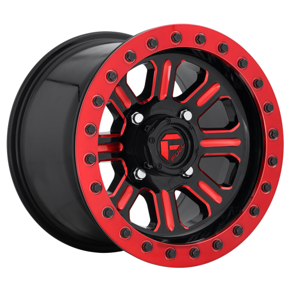 15X7 Fuel UTV D911 Hardline Beadlock Gloss Black-RTTC 4X156 ET38 wheel/rim