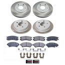 PowerStop Semi-Coated Rotor and Low-Dust Ceramic Brake Pad Kit