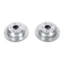 PowerStop Evolution Drilled Slotted Rotors Pair Rear For Pontiac GTO