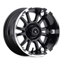 12X6 Fairway Alloys Sixer Machined Matte Black Wheel/Rim 4x101.6 ET-20-2