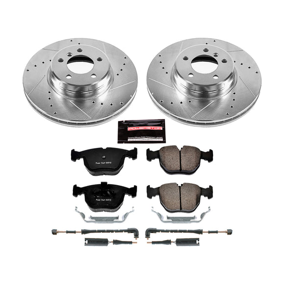 PowerStop Z23 Daily Driver Carbon-Fiber Ceramic Brake Pad and Drilled & Slotted