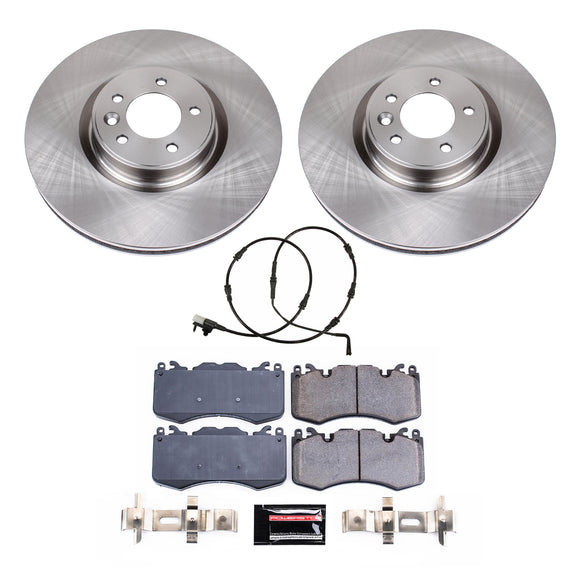 PowerStop OE Stock Replacement Low-Dust Ceramic Brake Pad and Rotor Kit