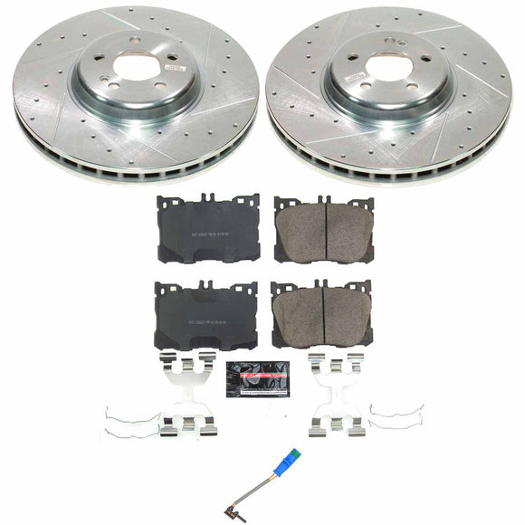 Z23 Daily Driver Carbon-Fiber Ceramic Brake Pad and Drilled & Slotted Rotor Kit