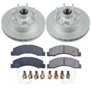 PowerStop Genuine Geomet Coated Rotor and Low-Dust Ceramic Brake Pad Kit