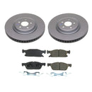 PowerStop Genuine Geomet Coated Rotor and Low-Dust Ceramic Brake Pad Kit