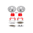 PowerStop Z26 Street Performance Ceramic Brake Pad, Drilled Slotted Rotor, and C