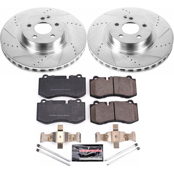 PowerStop Z23 Daily Driver Carbon-Fiber Ceramic Brake Pad and Drilled & Slotted